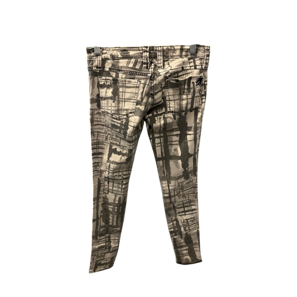 Franky B NWT Gray White Skinny Jeans Stretch Size 26 Leggings Jeggings Casual - Picture 5 of 7